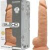 gode réaliste en silicone thermo réactif 26 cm
