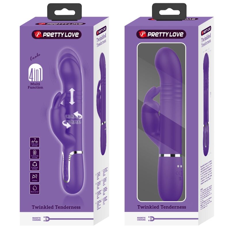 PRETTY LOVE RABBIT COALE 4 EN 1 EN SILICONE – Image 7