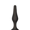 Plug anal ventouse noir XS