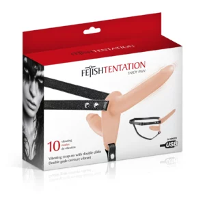 double gode ceinture vibrant rechargeable