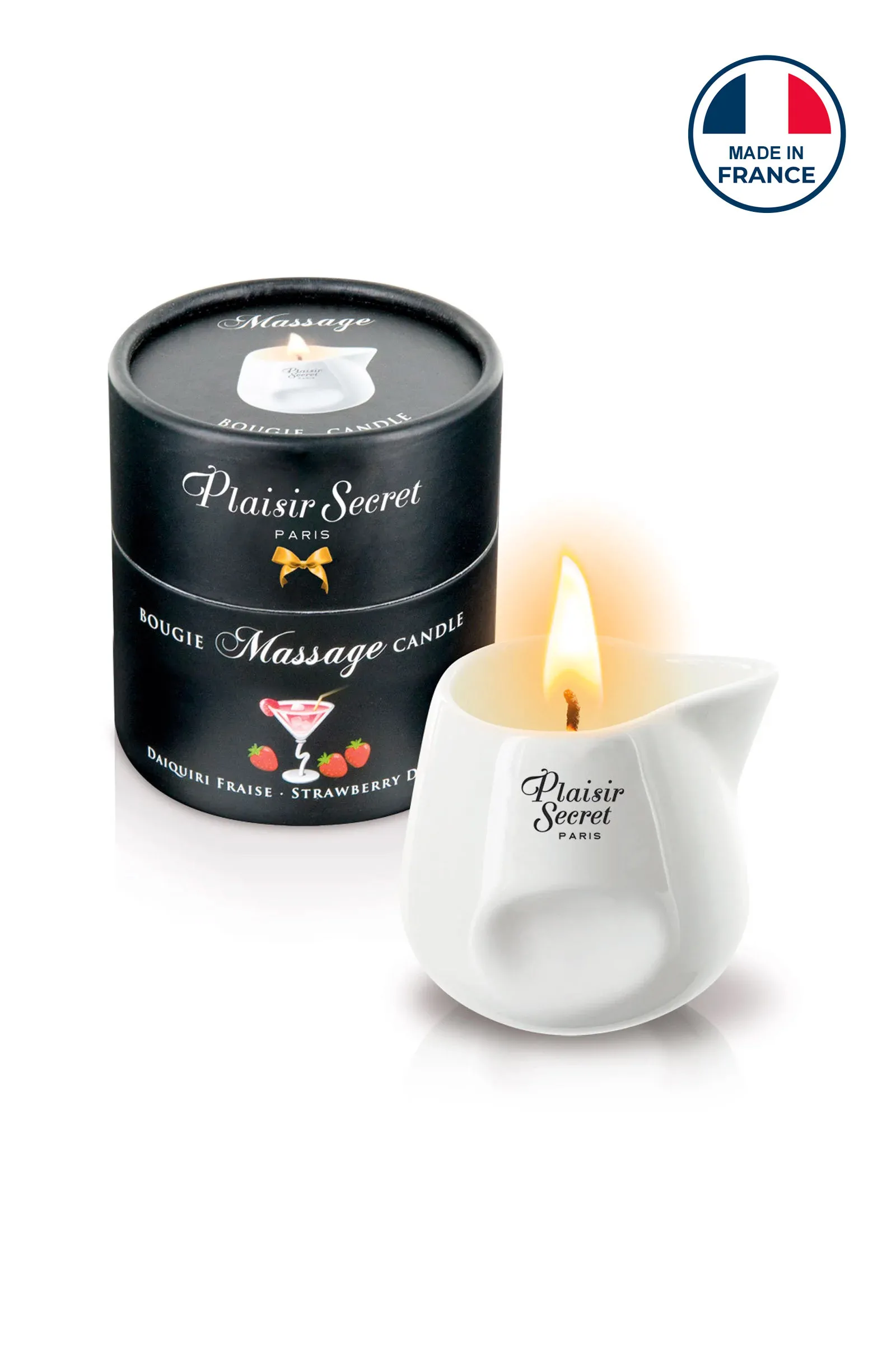 bougie de massage daiquiri fraise