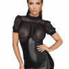 handmade F204 Minirobe haut en tulle et manches bouffantes