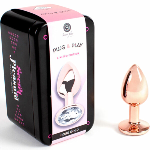 PLUG ANAL EN MÉTAL OR ROSE    S – Image 3