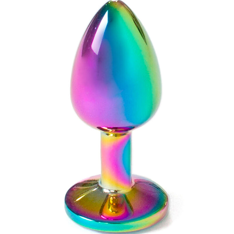 PLUG BIJOUX STRASS  ARC EN CIEL    S