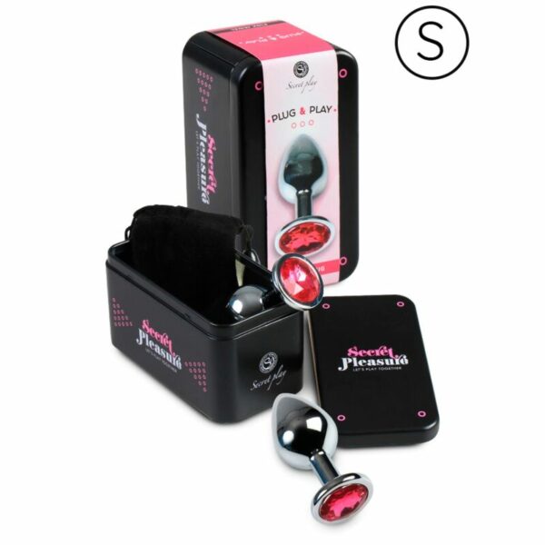 PLUG BIJOUX STRASS  FUSHIA   S – Image 2