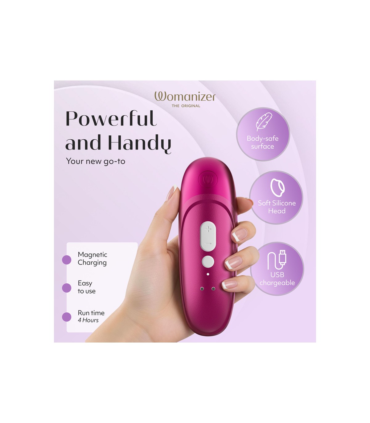 WOMANIZER PRO ROSE VIBRANT – Image 3