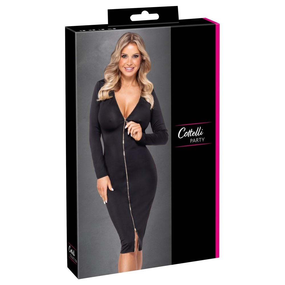 COTTELLI ROBE LONGUE AVEC MANCHES  TAILLE   S