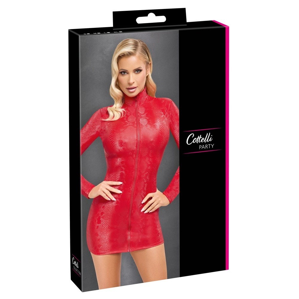 COTTELLI ROBE SERPENT ROUGE TAILLE  L